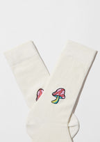 BeMushroom Embroidered Off-White