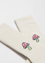 BeMushroom Embroidered Off-White