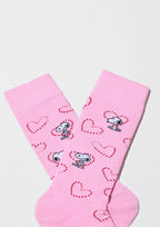 Chaussettes BeSnoopy Heart Rose
