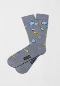Chaussettes BeBrunch Bleu Grisé – Besocks