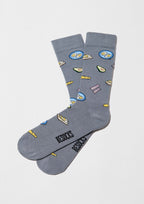 Chaussettes BeBrunch Bleu Grisé