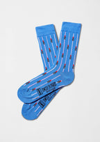 Chaussettes BeEmilyInParis Rouge à lèvres Bleu – Besocks