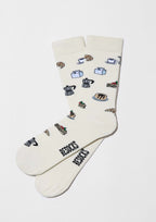 Chaussettes BeSweetBreakfast Blanc Cassé – Besocks