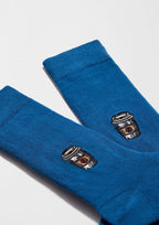 BeCoffee Embroidered Blue