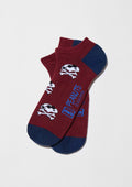 Chaussettes BeSnoopy Skull Burgundy Ankle – Besocks