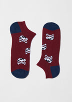 BeSnoopy Skull Burgundy Ankle