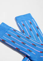 Chaussettes BeEmilyInParis Rouge à lèvres Bleu