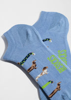 Chaussettes courtes BePets Teckels Bleu