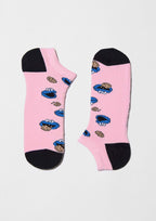 BeSesameStreet Cookie Monster Pink Ankle