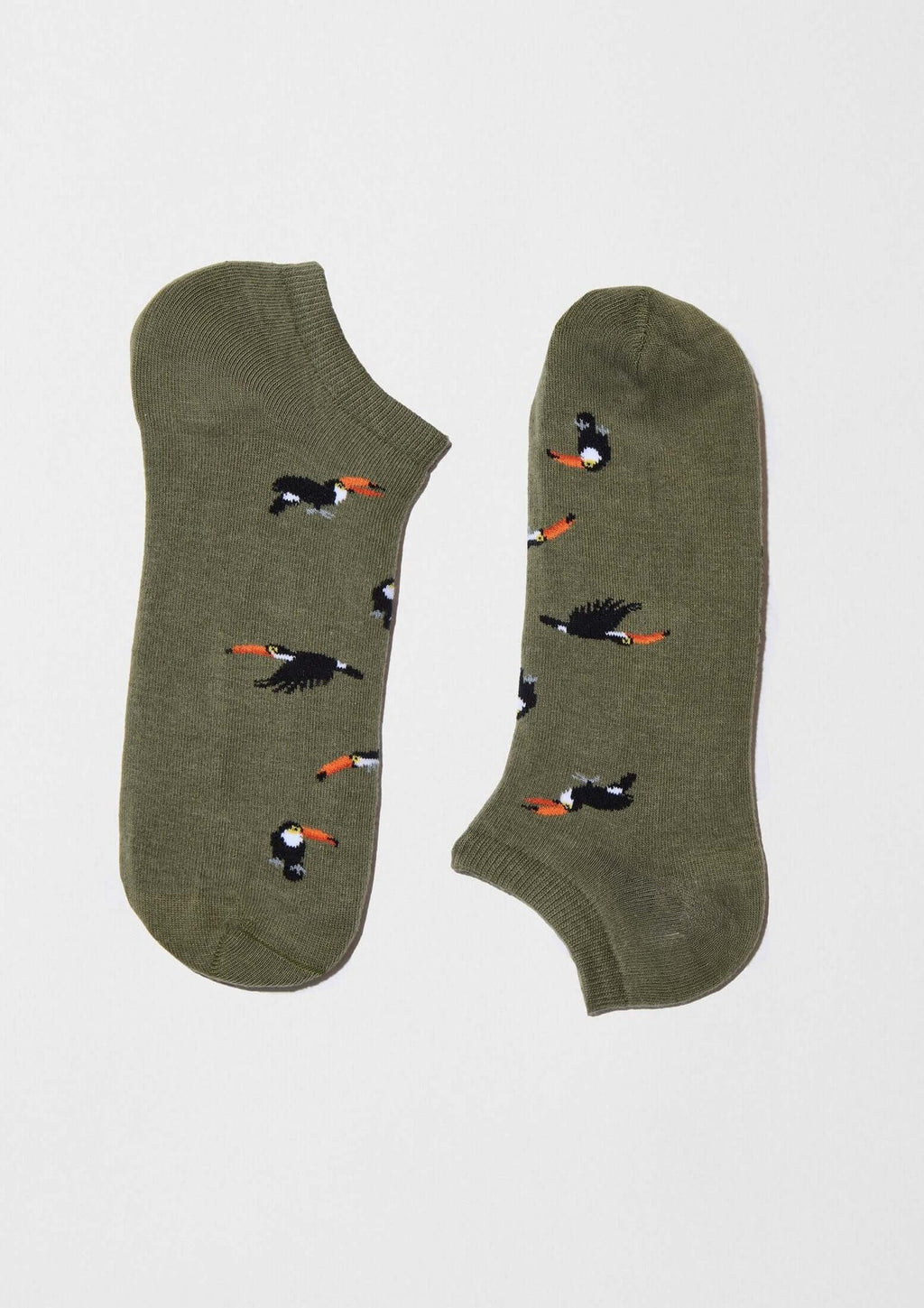 Chaussettes courtes BeToucan Vert Kaki