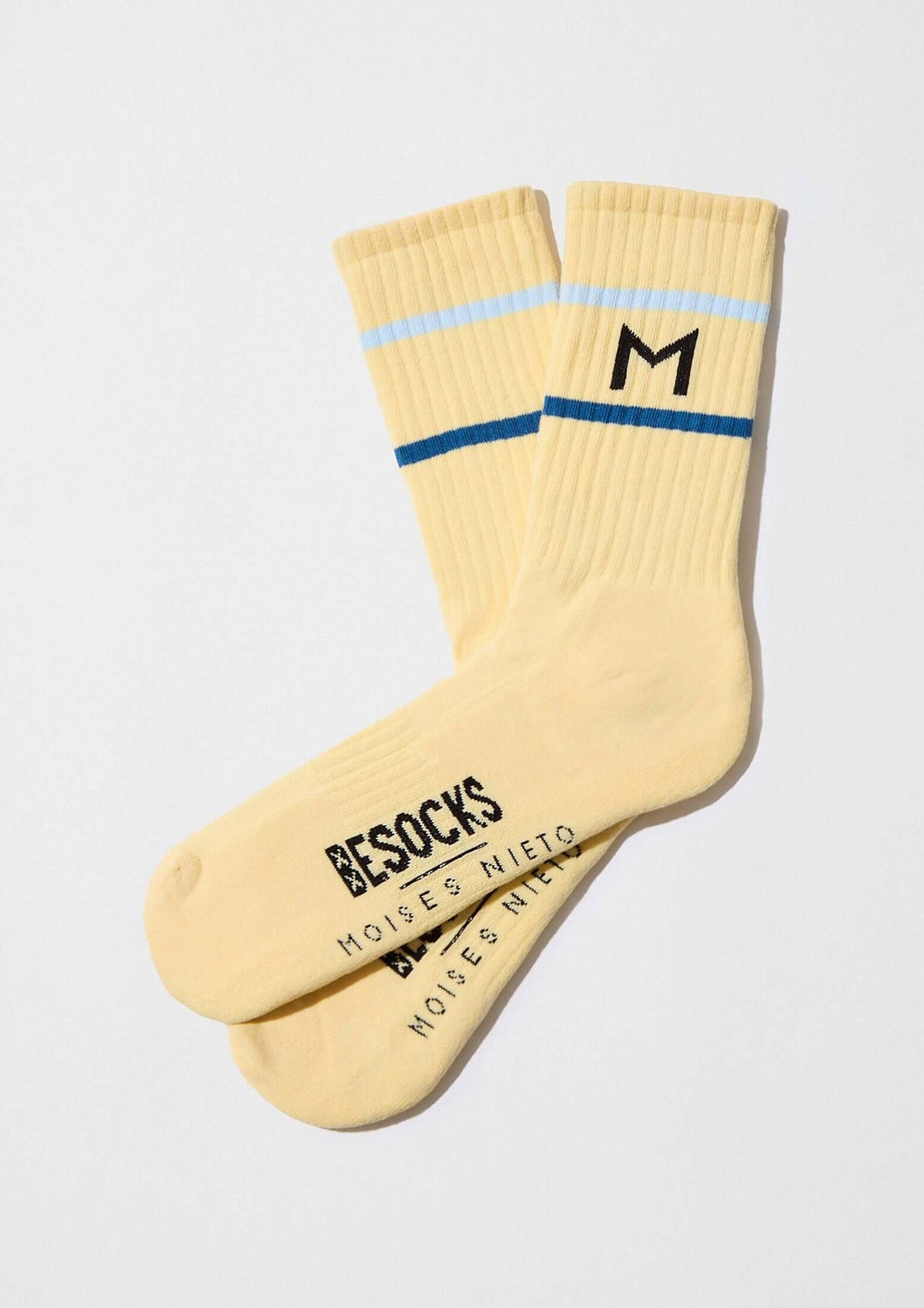 Chaussettes BeMOISESNIETO Light Yellow – Besocks