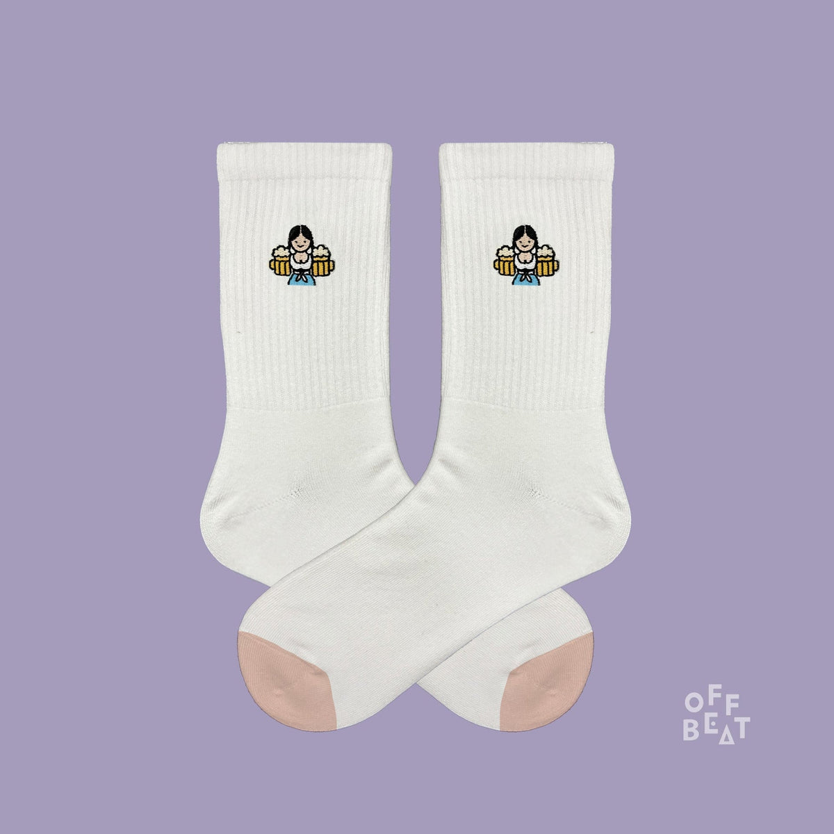Chaussettes Brodées Wiesn-Kellnerin