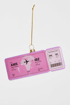 Boule de noël Boardingpass Amsterdam - Ibiza