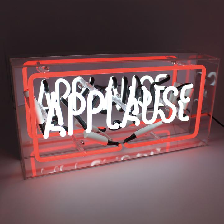 Oggetto regalo di design – acrylic box neon applause ACBN APP 5060081505684