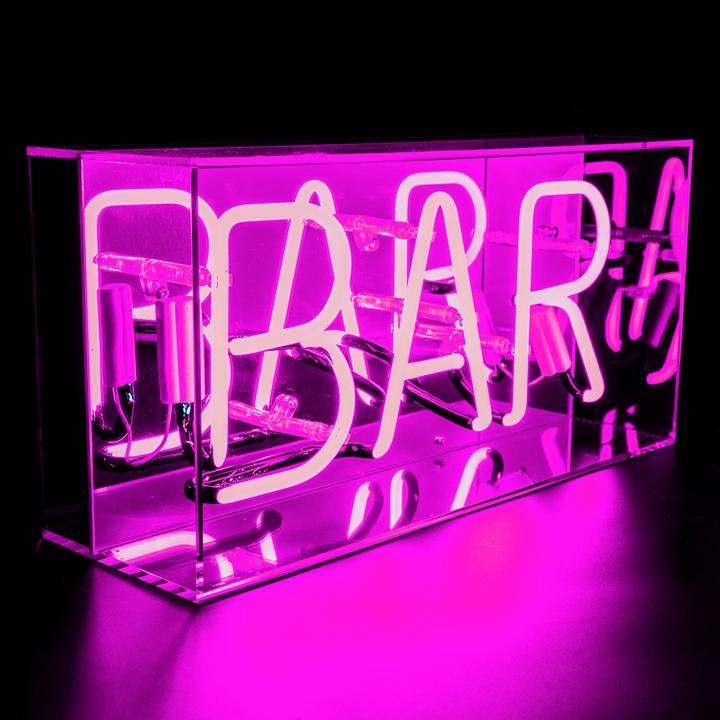 Regalo de diseño – acrylic box neon bar pink 