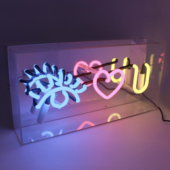 acrylic box neon eye love you ACBN ELU 5060081504946