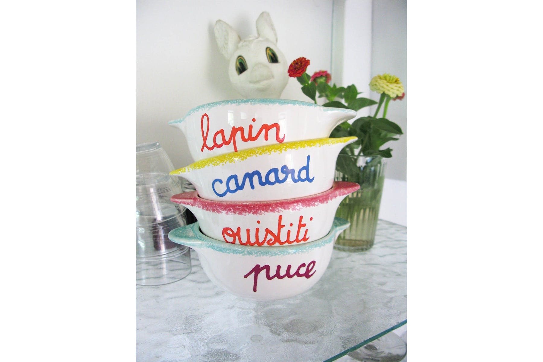 Designcadeau – bol breton lapin pied de poule 