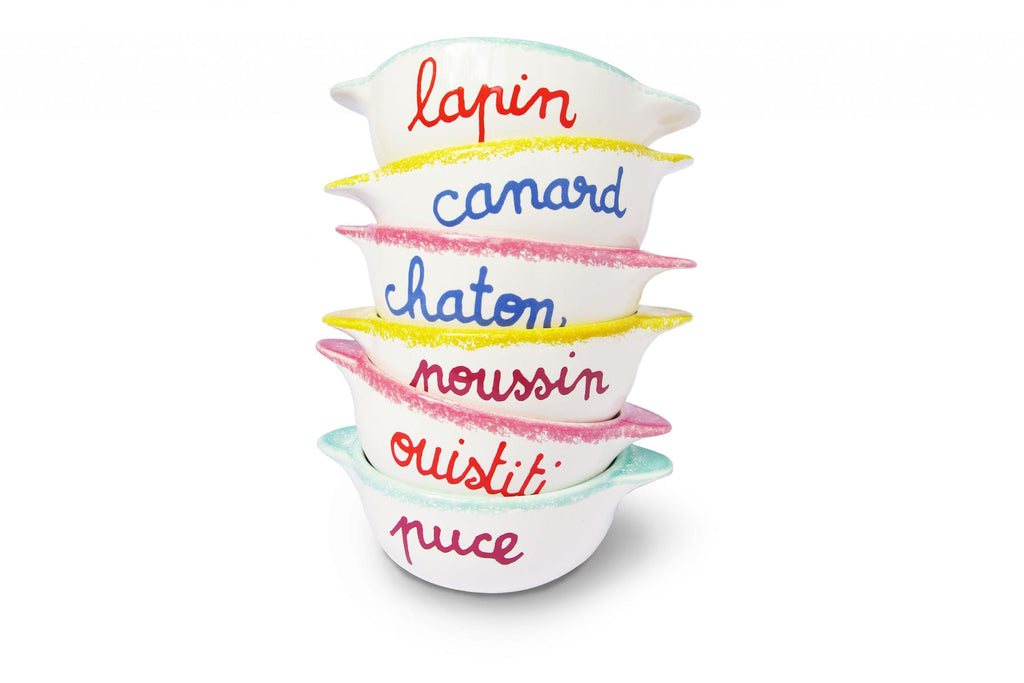 Oggetto regalo di design – bol breton lapin pied de poule 