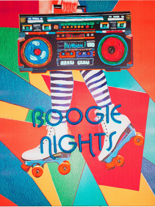 'Boogie Nights' Wandkunst mit LED-Neon - STANDARD