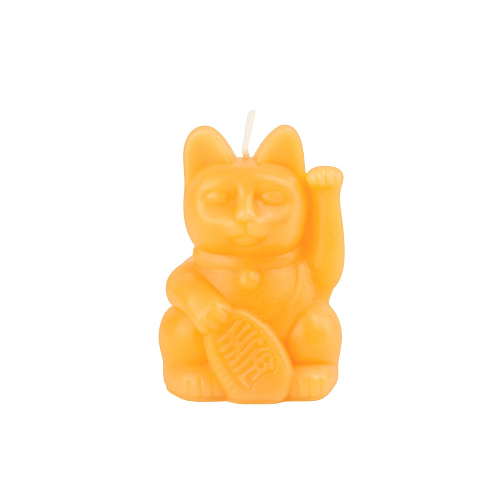 Oggetto regalo di design – Bougie Chat Chanceux Pêche - le Chat Chanceux