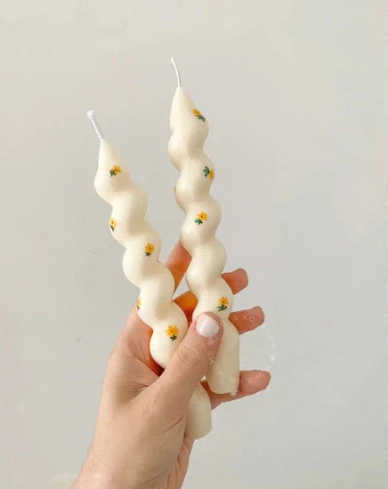 Bougie Torsadée Tournesol