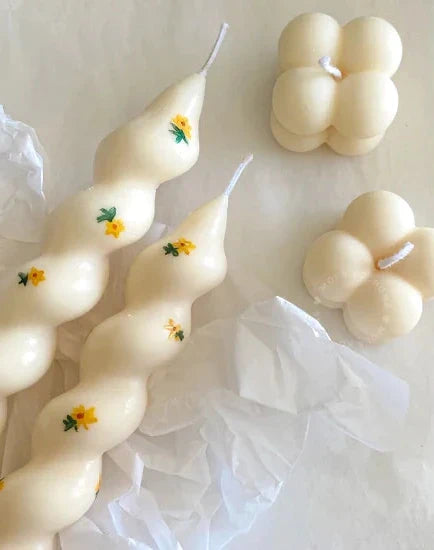 Bougie Torsadée Tournesol