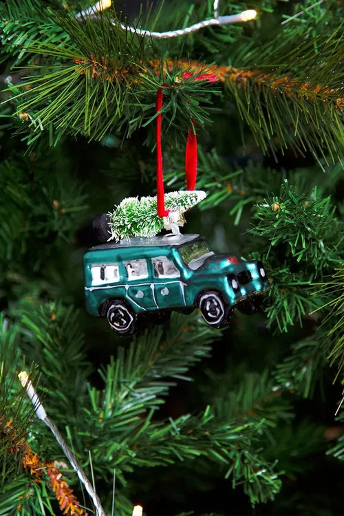 Weihnachtskugel 4x4 Grün