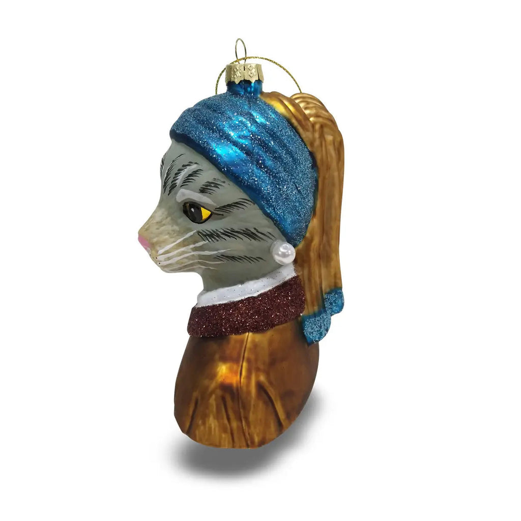 boule de noel jeune fille a la perle chat tabby naked decor 92018167