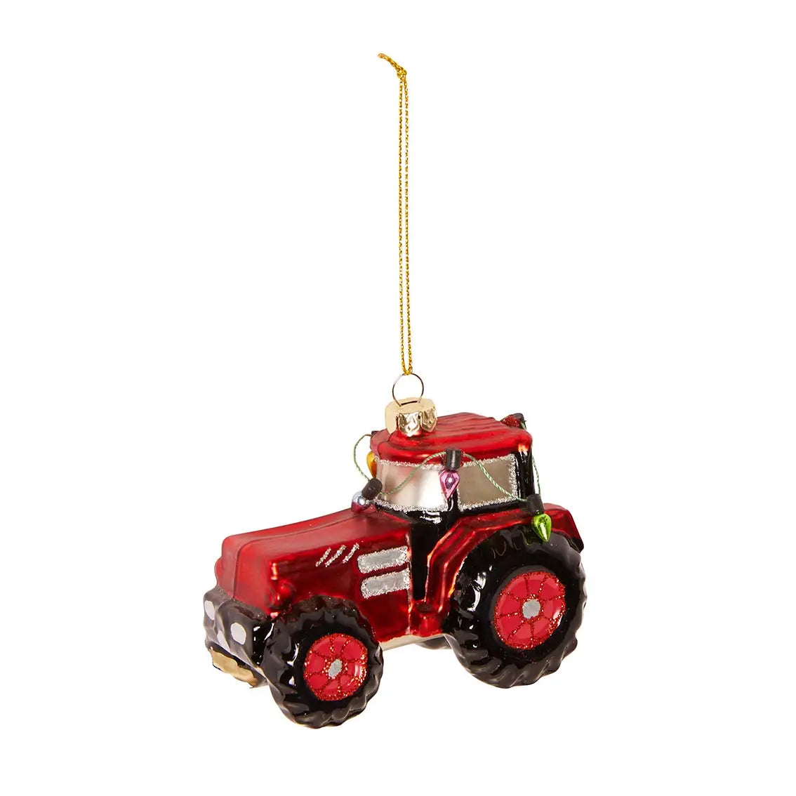 Roter Traktor Weihnachtsball