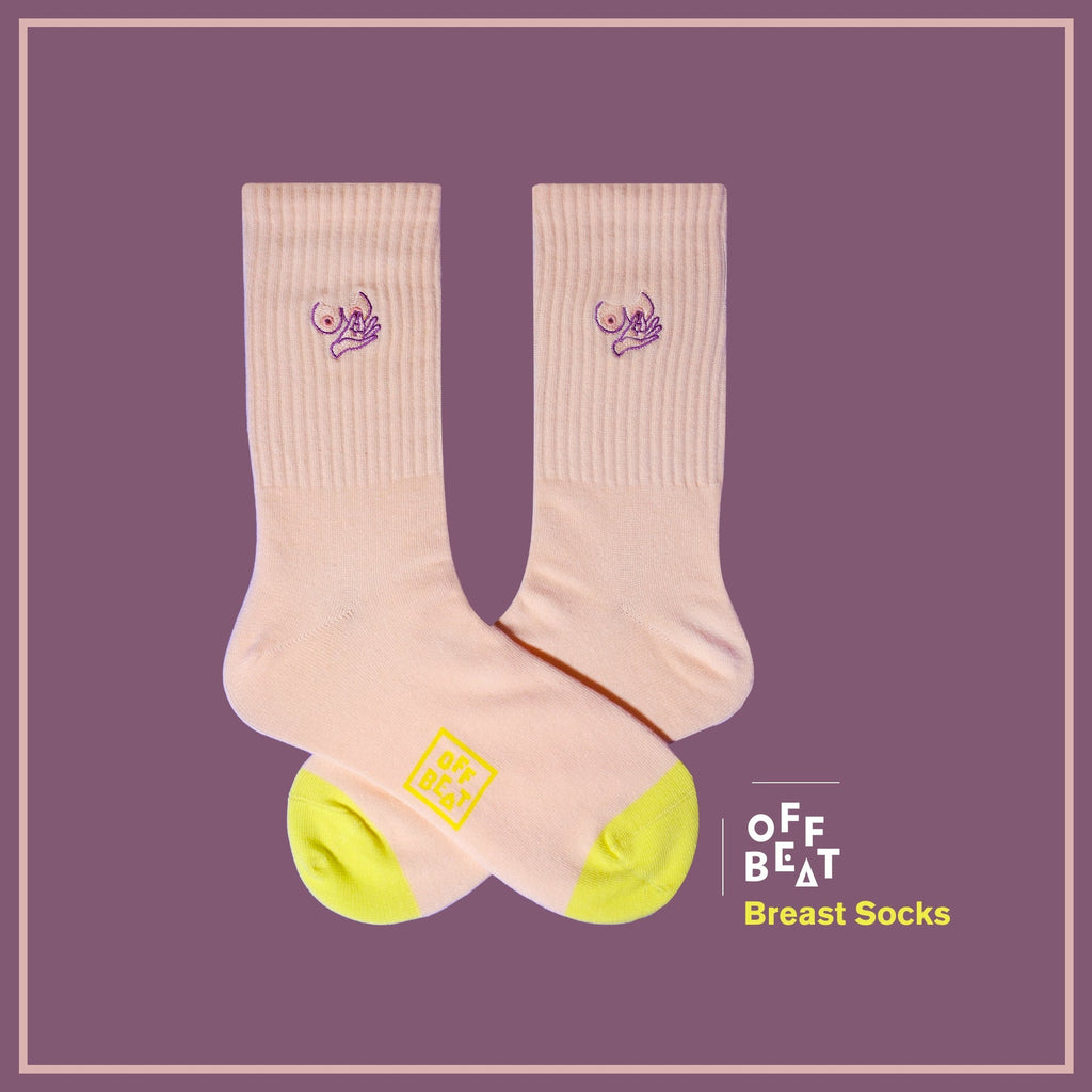 Chaussettes Brodées Seins – vue 3