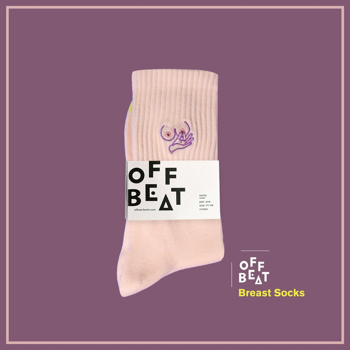 Chaussettes Brodées Seins – vue 2