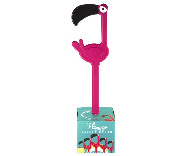 Brosse WC Flamant Rose