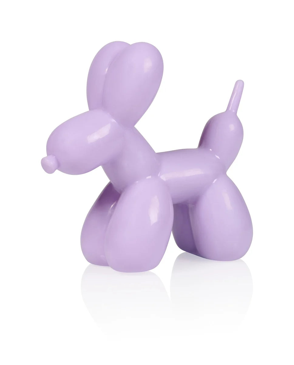 Designcadeau – lampe ballon chien violet clair