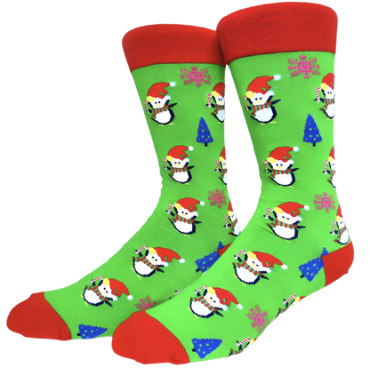 chaussettes pingouin de noel mrcol
