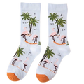Oggetto regalo di design – chaussettes flamants roses palmiers