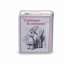 Bougie livre Alice au pays des merveilles 10 cm