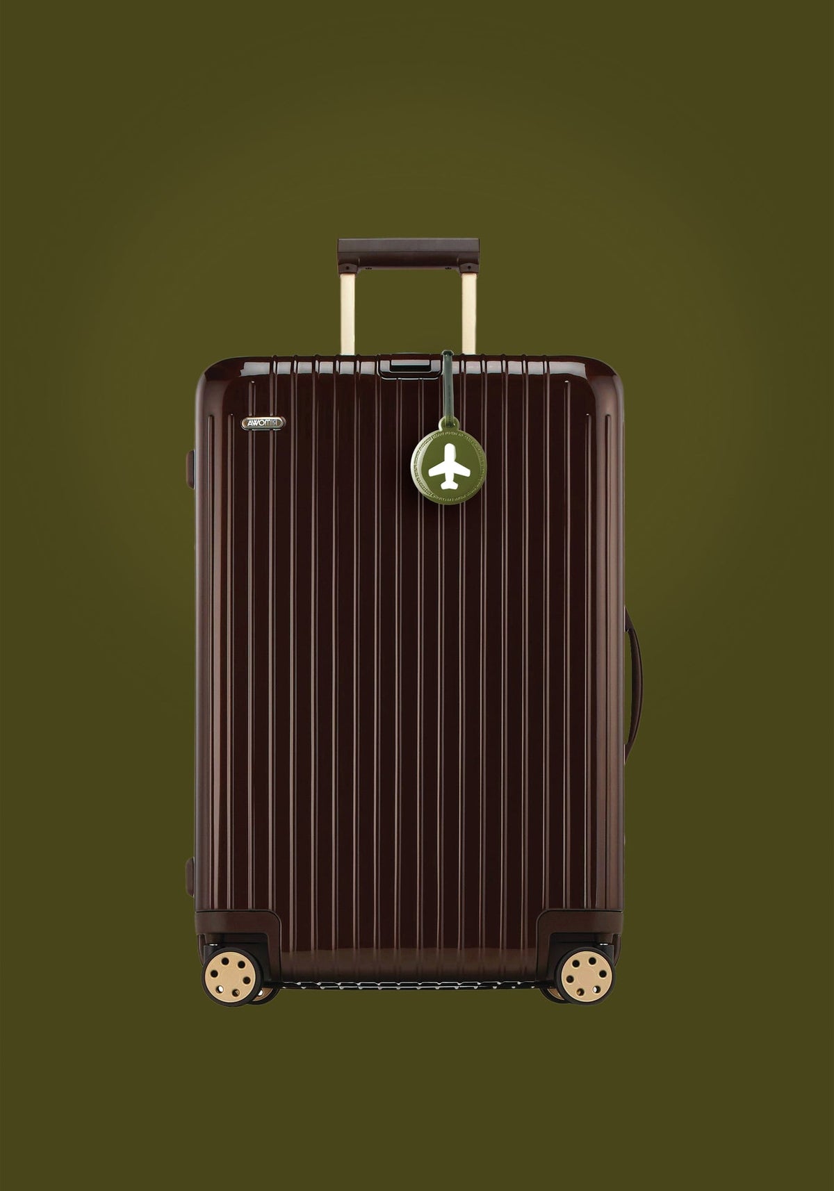 Etiquette de bagage rond – vue produit 3