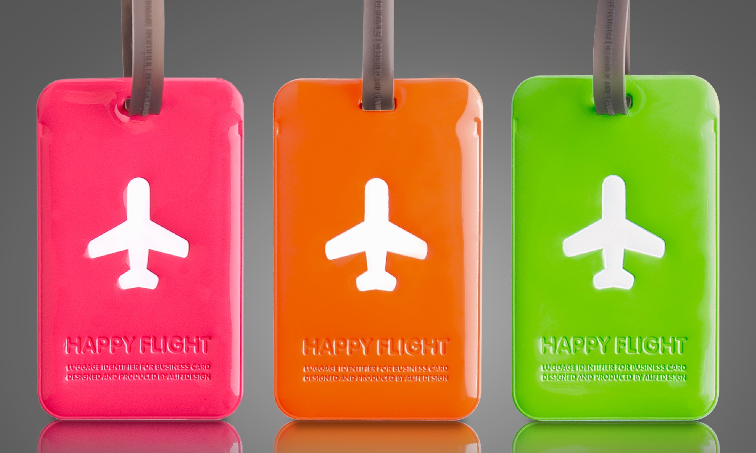 Etiquette de bagage rectangle