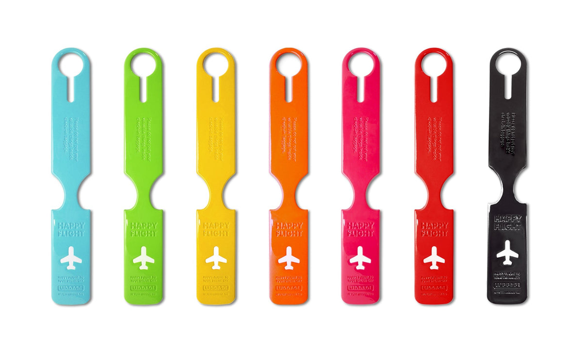 Etiquette de bagage Happy Flight – vue produit 2