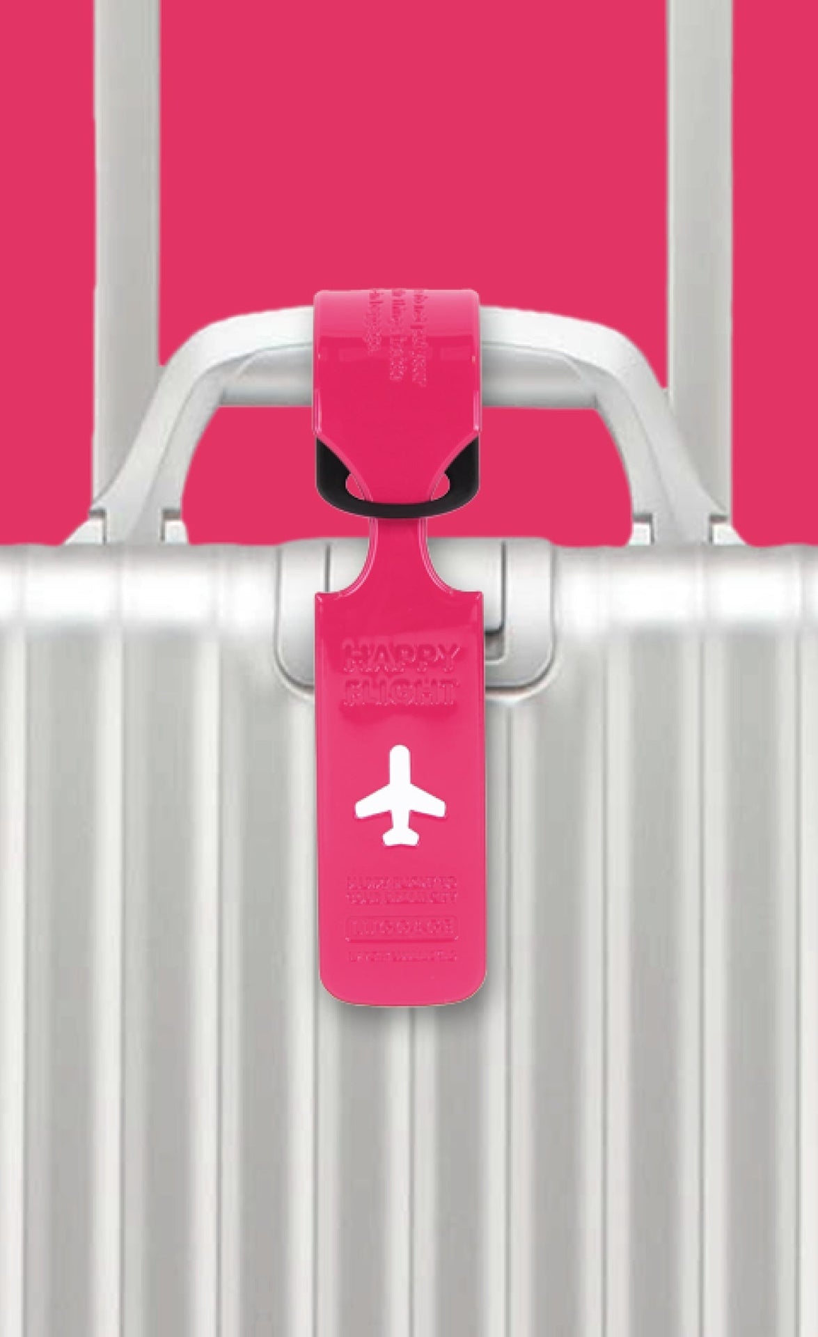 Etiquette de bagage Happy Flight – vue principale