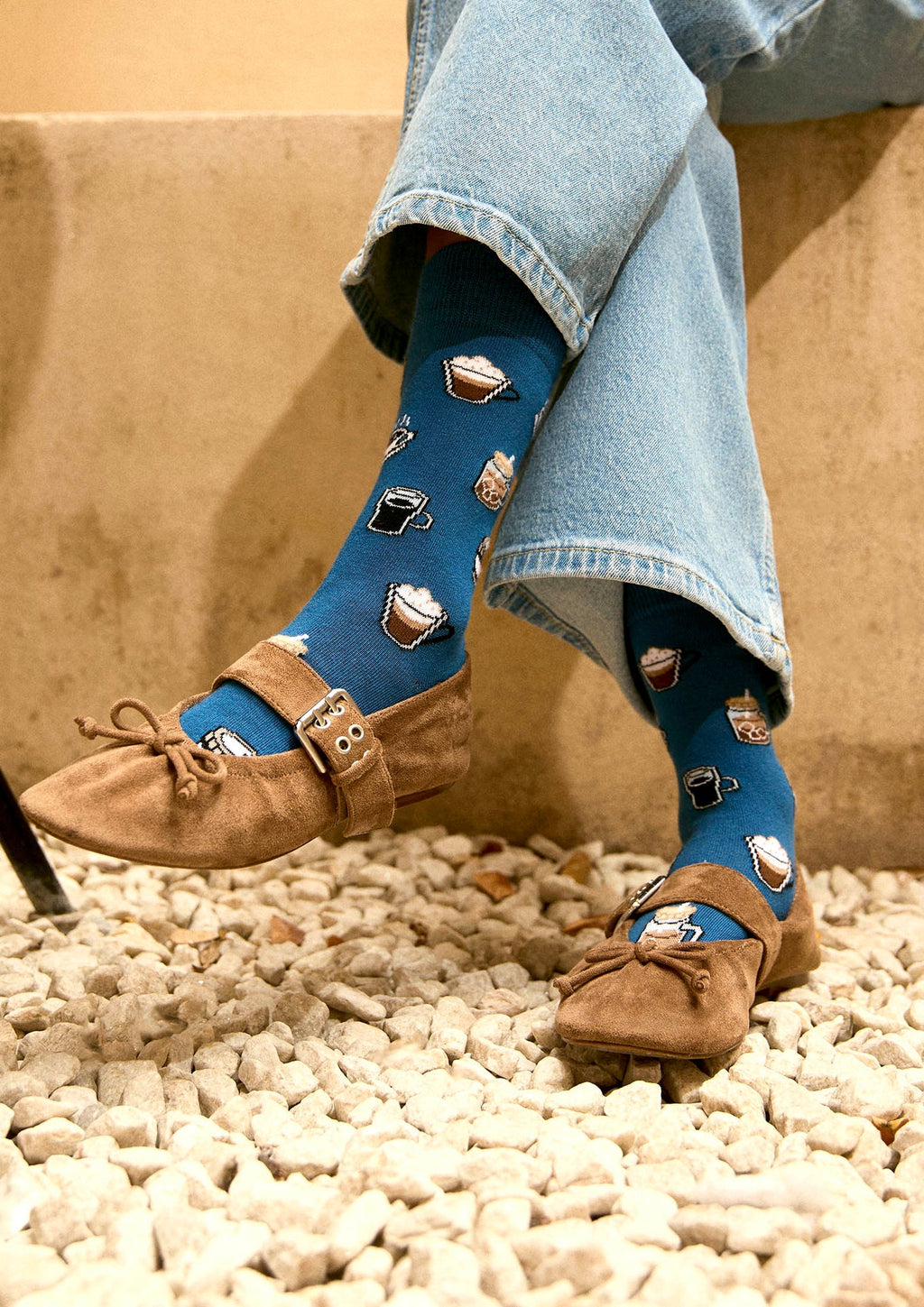 Chaussettes BeCoffee Bleu – Besocks