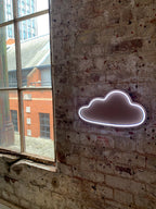 Tableau en li﻿ège avec LED - Cloud (nuage)