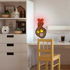 Korktafel mit LED - Fingerherz