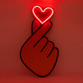 Korktafel mit LED - Fingerherz