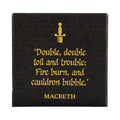 Sous-verre en céramique Shakespeare - simple Macbeth