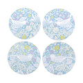 4er Set William Morris Keramikuntersetzer - Strawberry