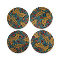 Lot de 4 sous-verres en céramique William Morris - Larkspur