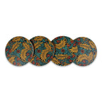 Lot de 4 sous-verres en céramique William Morris - Larkspur
