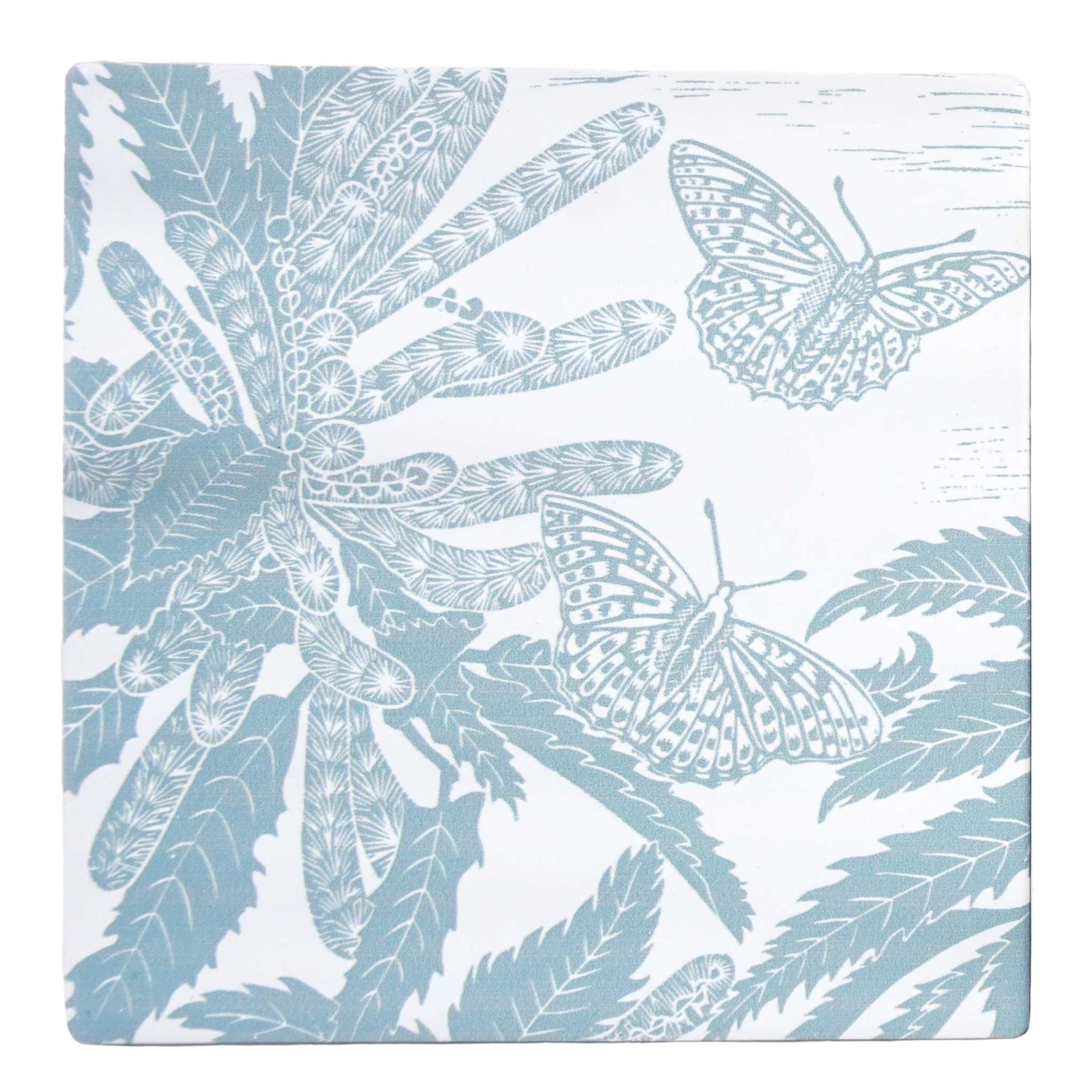 Lot de 2 sous-verres en céramique Kate Heiss - bleu poudré