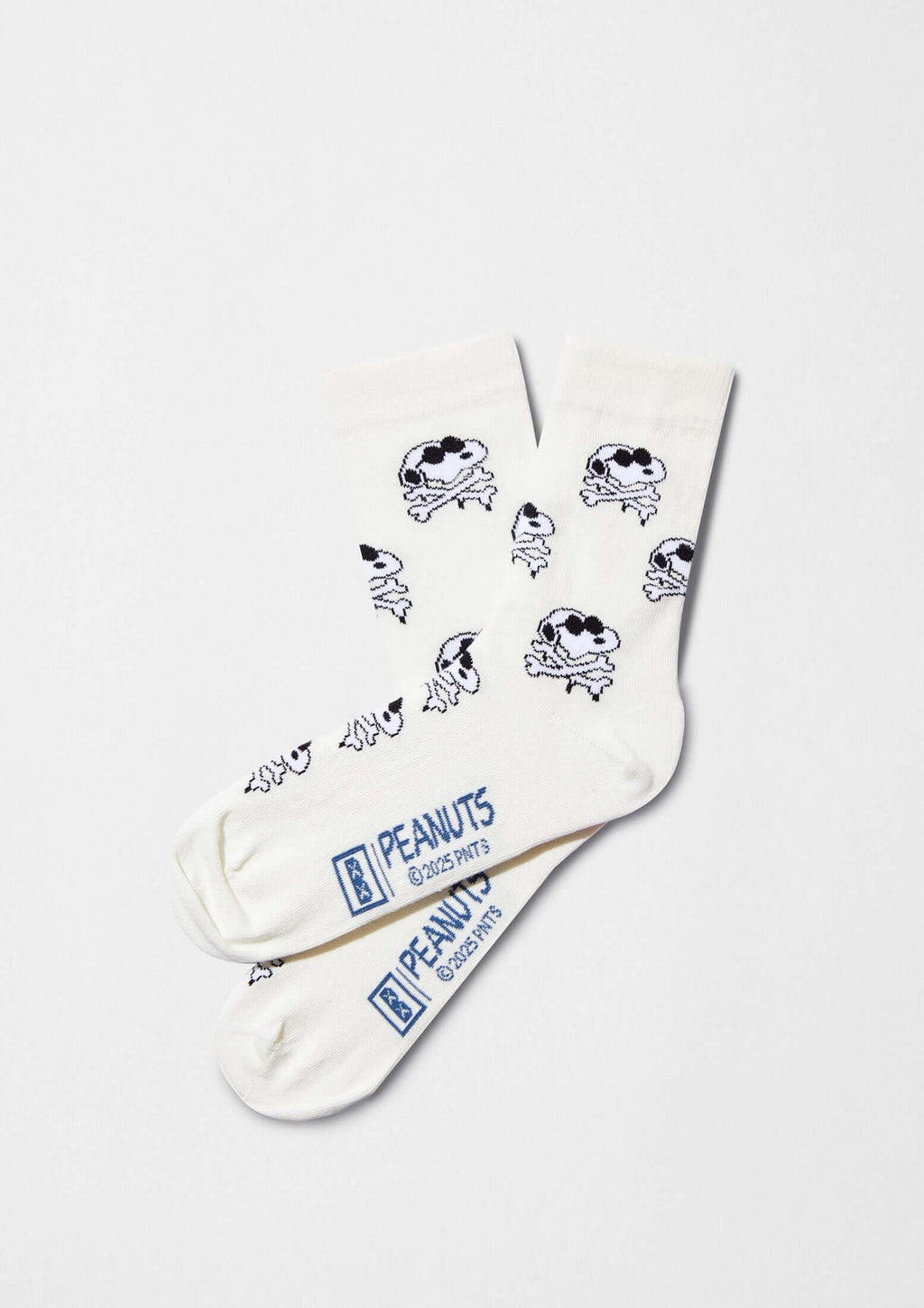 Chaussettes BeSnoopy Skull Blanc Cassé – Besocks